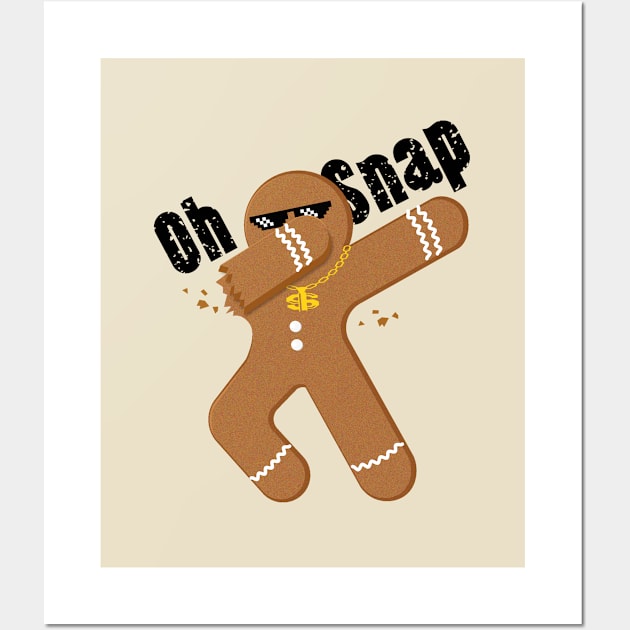 Oh snap cool gingerbread Wall Art by Marzuqi che rose